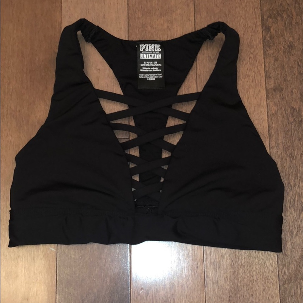 PINK Victoria Secret Black Sports Bra!